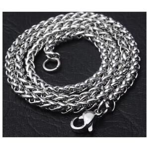 Wheat chain - Necklace - Stainless Steel - 4mm / 20"